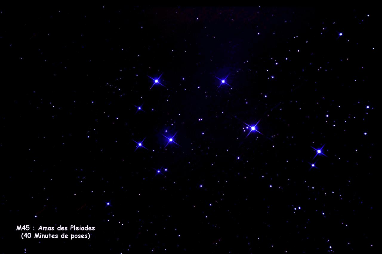 M45 amas des Pleiades